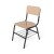 SILLA DE TRIPLAY CON PARRILLA 